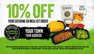 2"x3.5" Double Sided 10% Off Catering Discount Cards