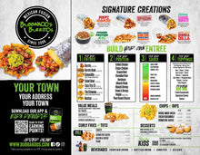 8.5" x 11" 100# GLOSSY DOUBLE SIDED TOGO / CATERING MENUS - STORE SPECIFIC