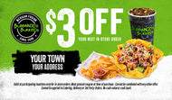 2"x3.5" Double Sided $3 OFF Discount Cards