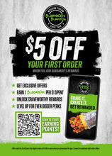 1000 - 5"x7" APP Download $5 OFF / Catering Double Sided Flyers