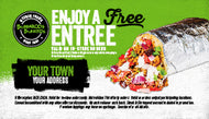 2"x3.5" Double Sided FREE ENTREE Cards (STORE SPECIFIC)