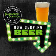 12"x12" 3M Laminated Vinyl Now Serving Beer Decal