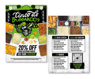 5"x7" Double Sided 100# Glossy Cinco de Mayo Catering Flyers