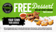 2"x3.5" FREE Dessert Discount Cards