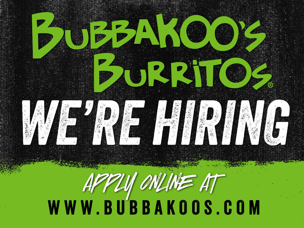 (10) 18x24 NOW HIRING Lawn Signs w/STAKE