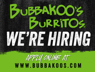 (10) 18x24 NOW HIRING Lawn Signs w/STAKE