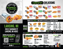 8.5" x 11" 100# GLOSSY DOUBLE SIDED TOGO / CATERING MENUS - STORE SPECIFIC