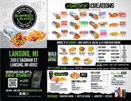 8.5" x 11" 100# GLOSSY DOUBLE SIDED TOGO / CATERING MENUS - STORE SPECIFIC