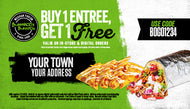 2"x3.5" Double Sided BOGO Discount Cards